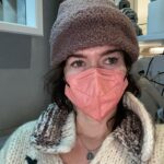 Lena Headey Instagram - January eyes. WTF. Sweet sweater though @sevenwonders_collective 
#beakmask #totalhypocrite