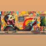 Amanda Gorman Instagram - “I scream with the skies of red and blue streamers. I dream with the cries of tried-and-true dreamers.” When I wrote these lines for my children’s book Change Sings, I had no idea that illustrator @thelorenlong was going to transform them into a beautiful mural centering Martin Luther King Jr., but I can’t imagine a better legacy to have highlighted at that moment. 

Though he is celebrated today, we must remember that in 1968 a staggering 75 percent of Americans disapproved of MLK’s activism and rightfully radical vision for all. Now more than ever we must continue to fight for Dr. Martin Luther King Jr’s vision by defending voting rights. 

The John Lewis Voting Rights Advancement Act, or Freedom to Vote Act, will protect voters and ensure that they can safely and freely cast their ballots, prevents sabotaged elections, and protects the fundamental right to vote. To show your support, text RECLAIMYOURVOTE to tel:52886. Let’s make the dreams of our civil rights predecessors a reality.