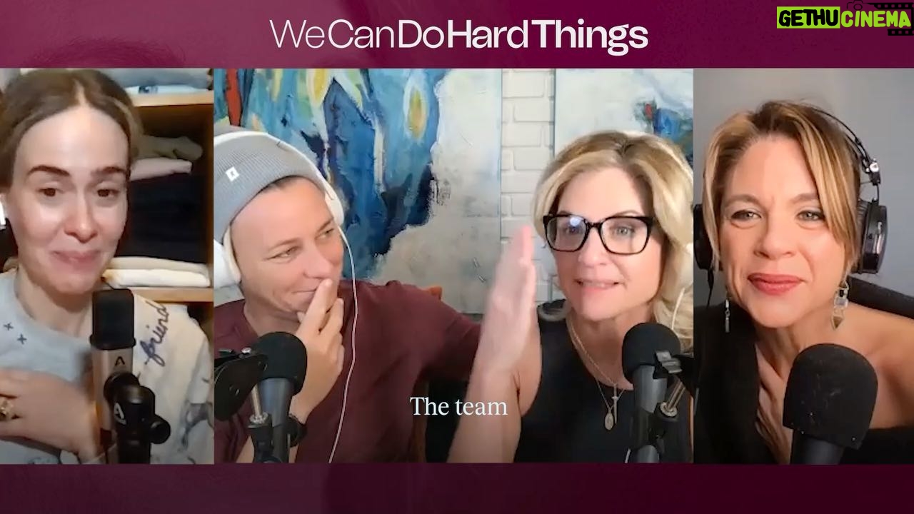 Sarah Paulson Instagram - This is an extremely exciting day for me. Cause, its out there now- like Meg Ryan said in When Harry Met Sally, “you can’t take it back it’s already out there” and so…
I love you @glennondoyle I am grateful for your trust in me- I will try not to buckle under the weight of that trust-
Here we go.
I’m already so so sweaty.
❤️❤️❤️