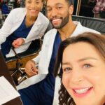 Caterina Scorsone Instagram - Amelia and her sibs in law, Maggie and Winston, doctor-ing so hard. @seekellymccreary @anthilll @greysabc