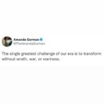 Amanda Gorman Instagram - If you’re not livid, you’re not listening. 🇺🇦