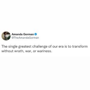 Amanda Gorman Instagram - If you’re not livid, you’re not listening. 🇺🇦