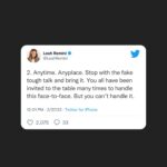 Leah Remini Instagram - I don’t like to make a habit of engaging with people like @kirstiealley…but Scientology banks on its horrific, criminal policies not being called out. Scientology thrives when people are silent. I won’t allow their threats to me or anyone else go un-answered.
