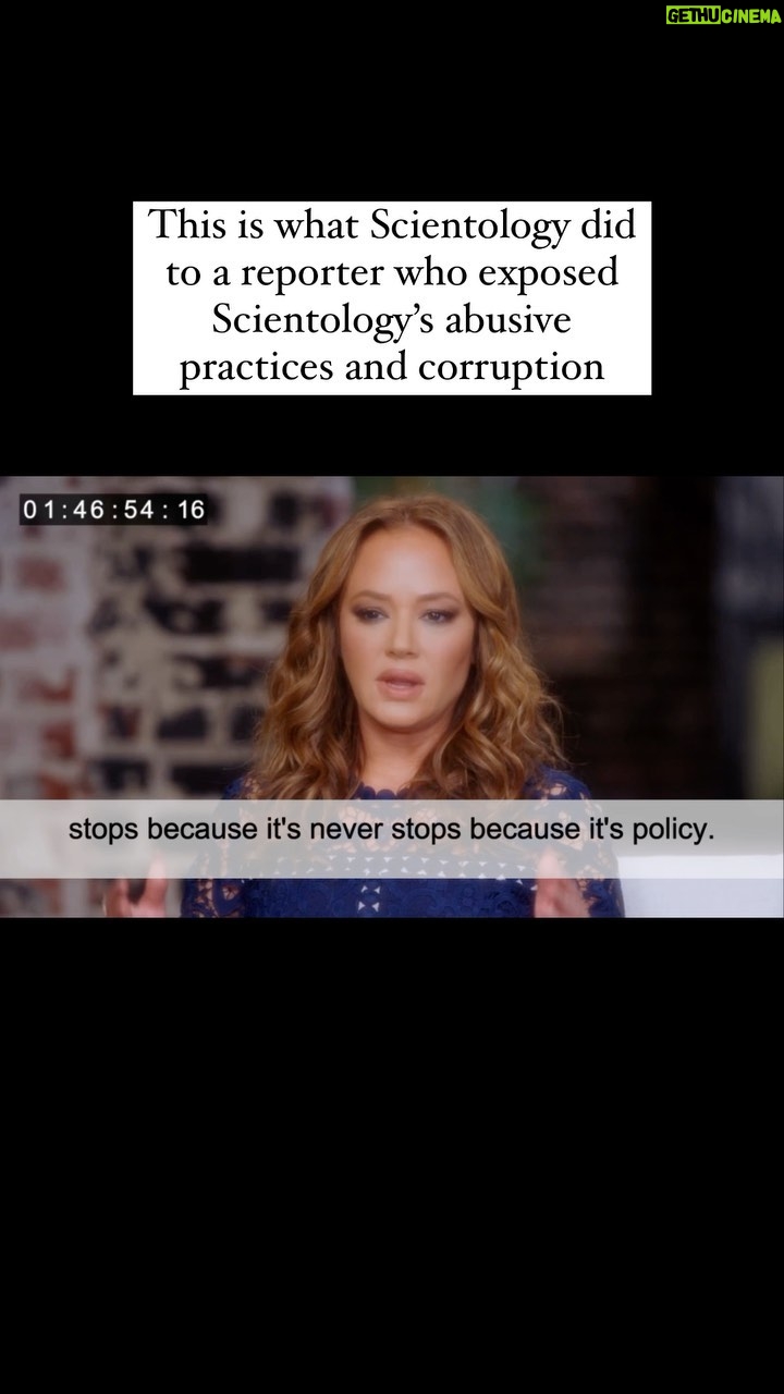 Leah Remini Instagram - Scientology’s fair game policies require anyone who is deemed to be an enemy of Scientology (in this case, a reporter who exposed the truth) to be destroyed. Scientology is using tax-exempt money to try and ruin brave reporters like Bryan Seymour, former staff and members, and anyone else who dares to speak the truth about this dangerous, criminal cult.
