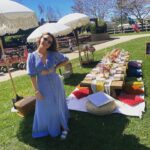 Camilla Luddington Instagram - And out to the farm we went! To celebrate Miss Hayden turning FIVE!!!! Fiiiiive! 
Wanted to give @thepicnic.collective a shout out for making my picnic dreams come true. I’ve been stalking their IG for years and I am so excited I finally got to use them!!! 🥳🥳🥳🥳