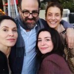 Caterina Scorsone Instagram - Repost from @amybrenneman
•
Sooooo… this is what happens when friends show up. Some of us live far away now, some of us have been shooting in South Africa for five months, some of us are in a play at @geffenplayhouse… but we keep showing up for each other and always will.  Amen. 
@katewalsh @caterinascorsone @pauladelstein @sergiowastaken @stephendivenere