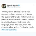 Amanda Gorman Instagram - Happy World Poetry Day! 💛🌻📒
