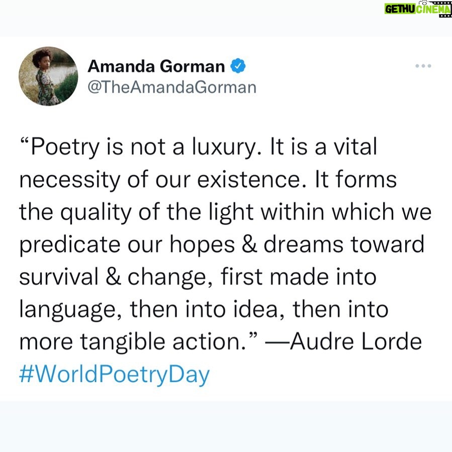 Amanda Gorman Instagram - Happy World Poetry Day! 💛🌻📒