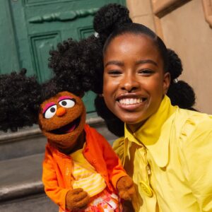 Amanda Gorman Instagram - F is for Friendship! 💛 Many thanks to my friends on @SesameStreet for all the laughs, love, and a lifetime of friendship. Don't miss my visit to @SesameStreet, streaming now on @HBOMax!