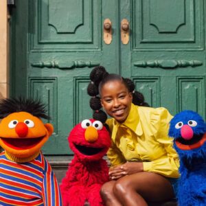Amanda Gorman Instagram - F is for Friendship! 💛 Many thanks to my friends on @SesameStreet for all the laughs, love, and a lifetime of friendship. Don't miss my visit to @SesameStreet, streaming now on @HBOMax!