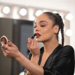 Tessa Thompson Instagram - Last night it was a dream to officially celebrate joining the @armanibeauty family with my extremely cute fam & friends, like a mermaid at a gala! It’s an honor! 

@Armanibeauty #Armanibeauty #ArmanibeautyPartner #ArmaniLipPower