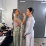 Tessa Thompson Instagram - Last night it was a dream to officially celebrate joining the @armanibeauty family with my extremely cute fam & friends, like a mermaid at a gala! It’s an honor! 

@Armanibeauty #Armanibeauty #ArmanibeautyPartner #ArmaniLipPower