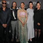 Tessa Thompson Instagram - Last night it was a dream to officially celebrate joining the @armanibeauty family with my extremely cute fam & friends, like a mermaid at a gala! It’s an honor! 

@Armanibeauty #Armanibeauty #ArmanibeautyPartner #ArmaniLipPower