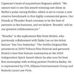 Milla Jovovich Instagram – I am SO OVER THE MOON to announce this new film I am so lucky to be a part of called “Breathe” starring @iamjhud and directed by @stefonbristol! It’s such a beautiful and exciting script and I can’t wait to start shooting!
