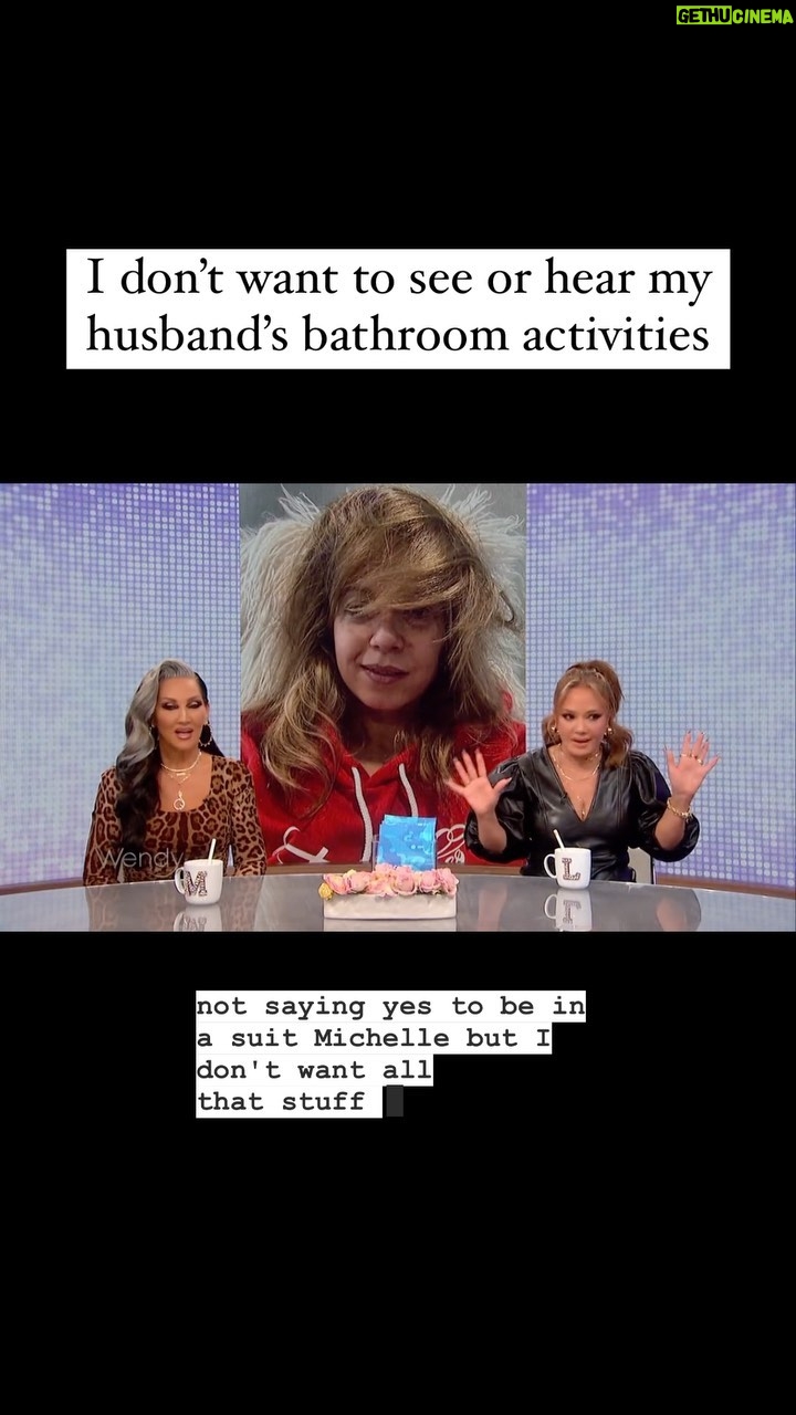 Leah Remini Instagram - Out of sight, out of mind. Meanwhile @michellevisage has no issue with being in the middle of the action.
