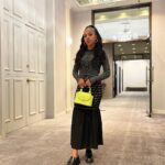 Priah Ferguson Instagram – Hall pass. 

Stylist: @sophielopez 
Hair: @ursulastephen 
Makeup: @carolinadali 

Style Deets
Dress: @stellamccartney 
Shoes: @labucq 
Bag: @charleskeithofficial 
Jewels: @_jennybird