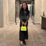 Priah Ferguson Instagram – Hall pass. 

Stylist: @sophielopez 
Hair: @ursulastephen 
Makeup: @carolinadali 

Style Deets
Dress: @stellamccartney 
Shoes: @labucq 
Bag: @charleskeithofficial 
Jewels: @_jennybird