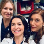 Caterina Scorsone Instagram - Almost time, party people. 🌡💉💊🧬🧫🧪🧠🫀🫁💋❤️ @greysabc @ellenpompeo @katewalsh
