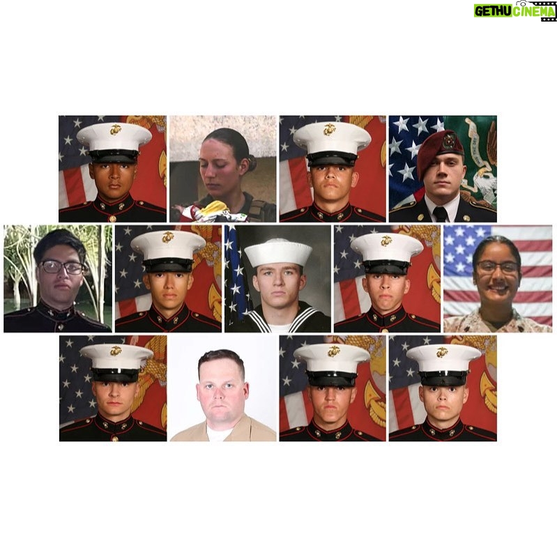 Leah Remini Instagram - Today I'm remembering those who made the ultimate sacrifice for our freedom. In particular, the 13 men and women killed by terrorists in Afghanistan on August 26, 2021, while they were protecting and helping Americans and Afghans who were evacuating the country. We must never forget their bravery.
Marine Corps Lance Cpl. David L. Espinoza, 20, of Rio Bravo, Texas
Marine Corps Sgt. Nicole L. Gee, 23, of Sacramento, Calif.
Marine Corps Staff Sgt. Darin T. Hoover, 31, of Salt Lake City
Army Staff Sgt. Ryan C. Knauss, 23, of Corryton, Tenn.
Marine Corps Cpl. Hunter Lopez, 22, of Indio, Calif.
Marine Corps Lance Cpl. Rylee J. McCollum, 20, of Jackson, Wyo.
Marine Corps Lance Cpl. Dylan R. Merola, 20, of Rancho Cucamonga, Calif.
Marine Corps Lance Cpl. Kareem M. Nikoui, 20, of Norco, Calif.
Marine Corps Sgt. Johanny Rosario Pichardo, 25, of Lawrence, Mass.
Marine Corps Cpl. Humberto A. Sanchez, 22, of Logansport, Ind.
Marine Corps Lance Cpl. Jared M. Schmitz, 20, of St. Charles, Mo.
Navy Hospital Corpsman Maxton W. Soviak, 22, of Berlin Heights, Ohio
Marine Corps Cpl. Daegan W. Page, 23, of Omaha, Neb.