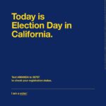 Amanda Gorman Instagram - Come on, California! Today is election day for the state primaries. If you haven’t already, do your civic duty by voting today! 💛