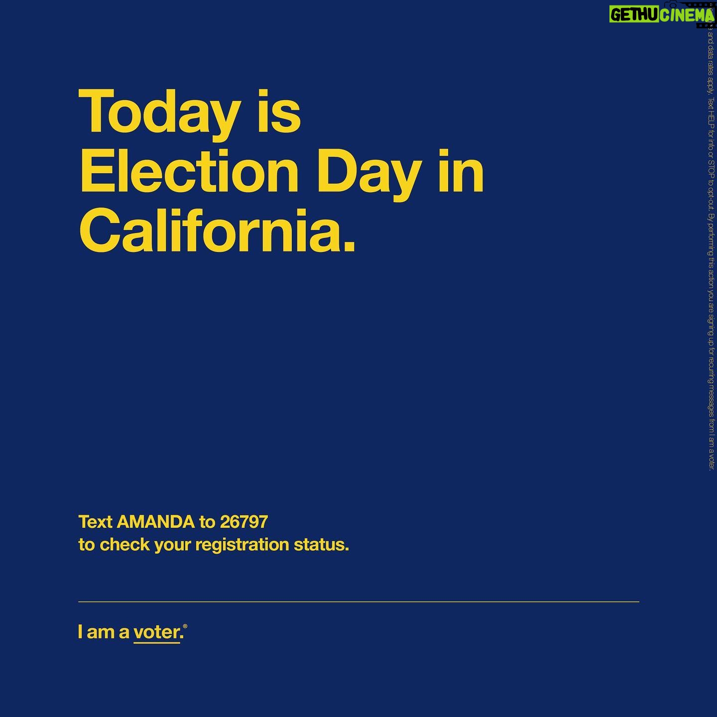 Amanda Gorman Instagram - Come on, California! Today is election day for the state primaries. If you haven’t already, do your civic duty by voting today! 💛