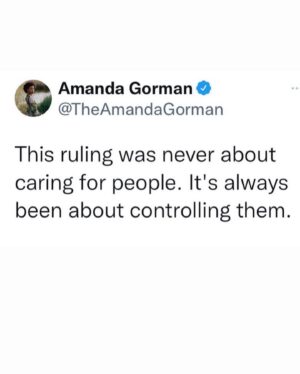 Amanda Gorman Instagram - Time to stand up—donate to @plannedparenthood above, text ACCESS to 22422 or visit bit.ly/RoeWYCD to learn what you can do. Sending you love, energy, and strength as we come together 💛❤️