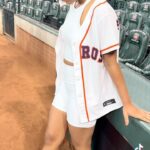 Priah Ferguson Instagram - loved hanging with @astrosbaseball for @strangerthingstv night in Houston. y’all were turnt! I had an amazing time.

I chose #17 to honor the birth dates of my late grandfathers, Papa Warren 3/17 and Papa Ferguson 8/17🧡