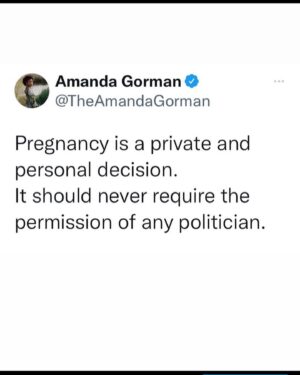 Amanda Gorman Instagram - Time to stand up—donate to @plannedparenthood above, text ACCESS to 22422 or visit bit.ly/RoeWYCD to learn what you can do. Sending you love, energy, and strength as we come together 💛❤️