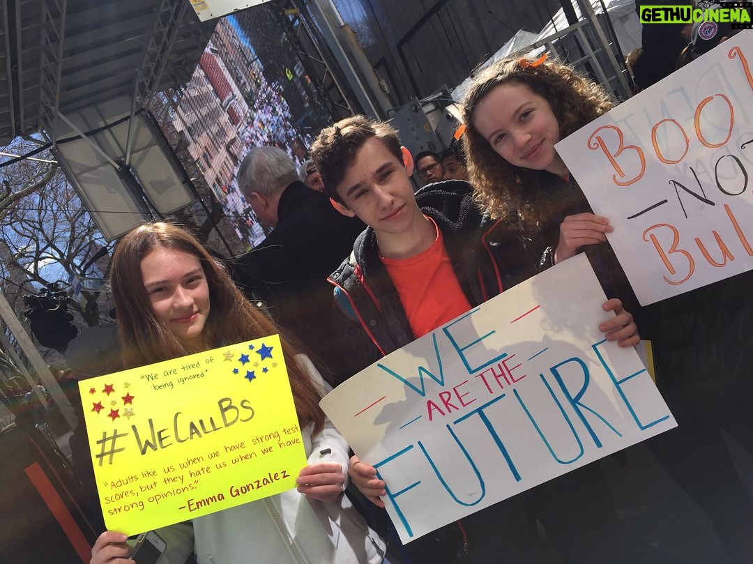 Lola Tung Instagram - Here’s to an extremely empowering day. We will never stop fighting. @nycmarchforourlives #enoughisenough #neveragain #guncontrolnow #vote2018 #marchforourlives