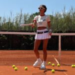 Mimi Keene Instagram - @miumiu serving as always 🎾 
#miumiutennisclub