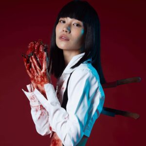 Chicha Amatayakul Instagram - MY HANDS BLOODY BUT AREN’T YOURS DIRTY? 🖤😈✨ 

08.08 #INANNOYOU

📸 @binn.buameanchol 
styled by @annmuangsiri #styledbyannmuang 
makeup & hair by @paintphetploy 
sfx makeup by @skinwalkercreations