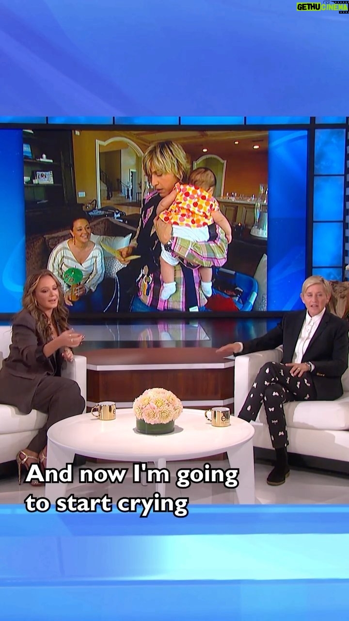 Leah Remini Instagram - Time goes by so fast...It feels like yesterday our Bella was in my tummy during this appearance on Ellen and now the countdown begins…We're just a few weeks away from taking our baby to college!