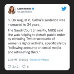 Leah Remini Instagram - Please share this post in your Instagram stories. I have also linked to this thread in my stories. We’ve brought a lot of attention to Salma’s case in the last 24 hours and we need your help to keep her on people’s minds. 

@visitsaudi @saudi.mt