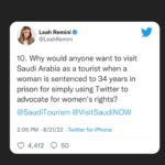 Leah Remini Instagram - Please share this post in your Instagram stories. I have also linked to this thread in my stories. We’ve brought a lot of attention to Salma’s case in the last 24 hours and we need your help to keep her on people’s minds. 

@visitsaudi @saudi.mt