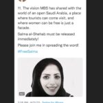 Leah Remini Instagram - Please share this post in your Instagram stories. I have also linked to this thread in my stories. We’ve brought a lot of attention to Salma’s case in the last 24 hours and we need your help to keep her on people’s minds. 

@visitsaudi @saudi.mt