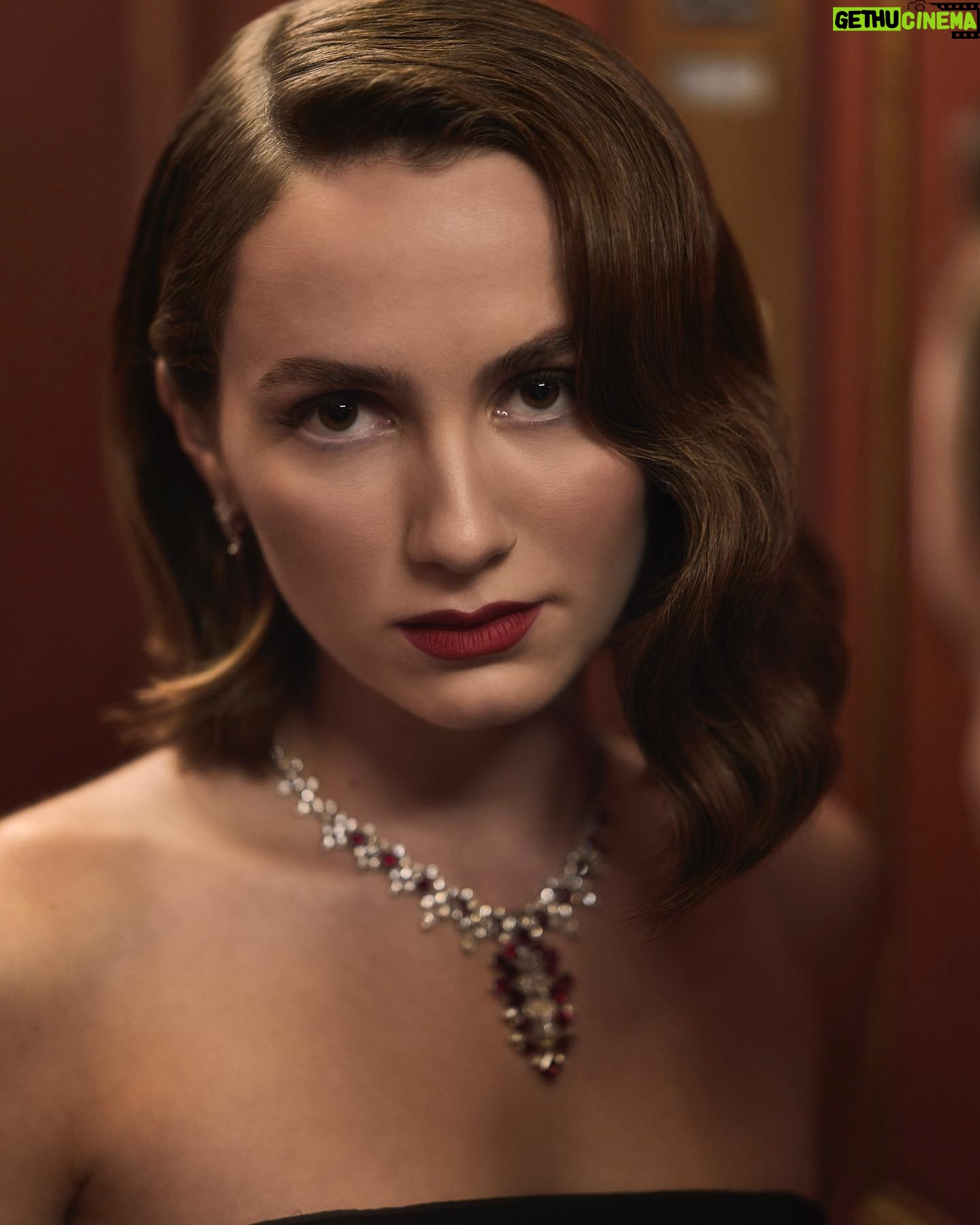 Maude Apatow Instagram - Still dreaming about this look! My go-to red is the @Armanibeauty Lip Power in shade 400 💄 #Armanibeauty #ArmaniBeauties #ArmaniLipPower
