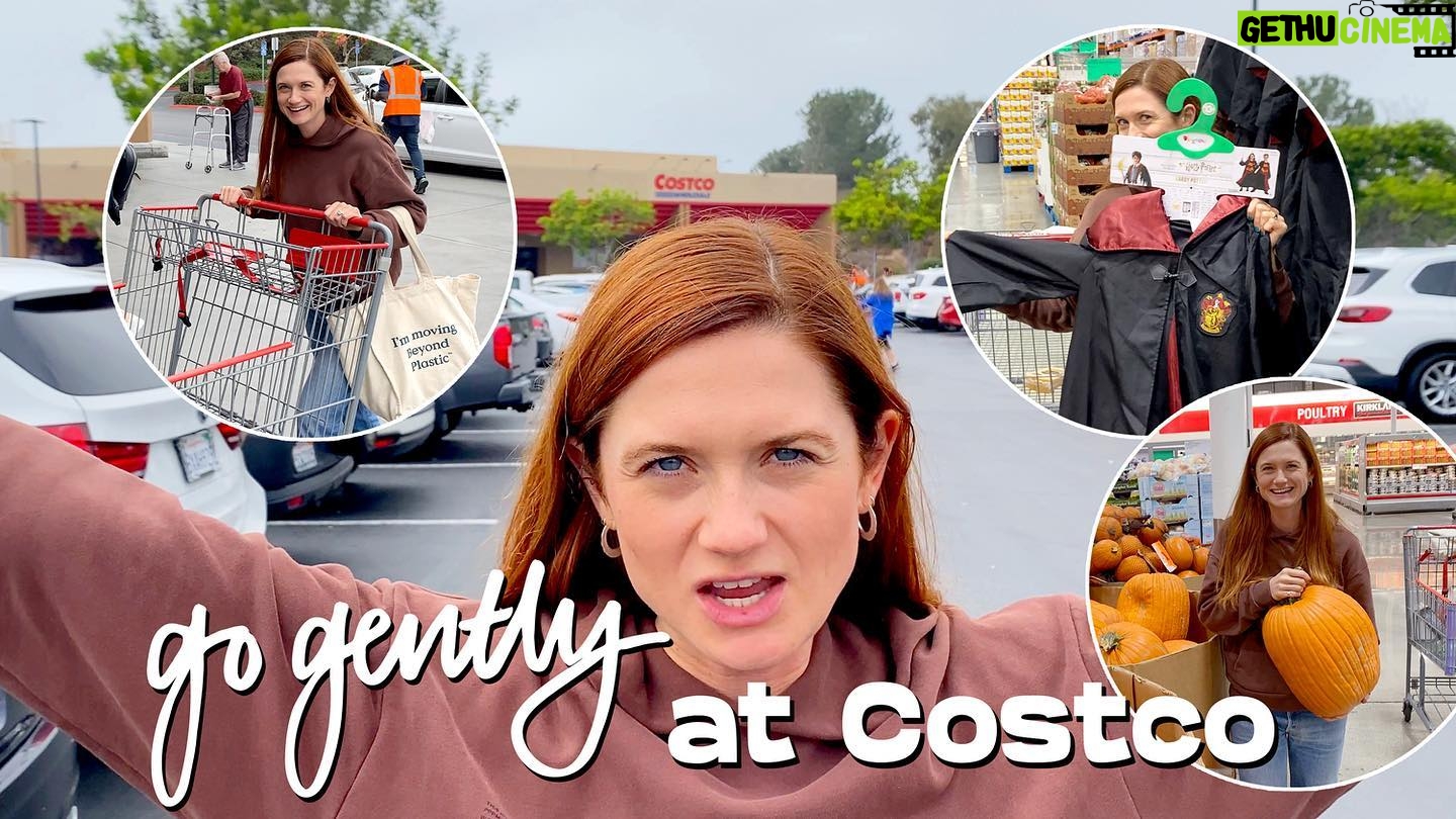 Bonnie Wright Instagram - Come shopping with me at Costco in my new YouTube episode to explore the consumer choices we face and how they connect with caring for our planet 🛒