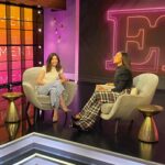 Caterina Scorsone Instagram - Had a delightful time with the incredible @nischelleturner at @entertainmenttonight last week. We agree on a bold trouser statement among many other things. 💛💋