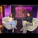 Caterina Scorsone Instagram - Had a delightful time with the incredible @nischelleturner at @entertainmenttonight last week. We agree on a bold trouser statement among many other things. 💛💋