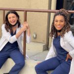 Caterina Scorsone Instagram - Lab coats on, ready to go! 

Who’s watching @greysabc tonight?