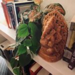 Caterina Scorsone Instagram - Lord Ganesha is one of the most widely known and honored deities in the Hindu pantheon. He is so well loved that devotion to him extends beyond Hinduism to many other traditions. He is regarded as the remover of obstacles. These obstacles might be outside of oneself or they might be the obstacles inside that prevent us from seeing and understanding that the thing we think is an obstacle isn’t really an obstacle at all. Often it’s a great gift wrapped in an unexpected way. Ganesha helps us unwrap the gift by opening our eyes and hearts to our blessings and miracles. This sculpture carved from peach Amazonite was given to me by an artist at @gaurav.gems Very grateful to have received it. I hope it helps keep my eyes clear and free from obstacles and my heart grateful.❤️🌼🔥