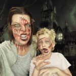 Milla Jovovich Instagram – There’s no real Halloween in Europe so I decided to make a special Halloween experience for my 7 year old daughter, Dash, so she could still feel the spooky spirit! Mostly we just have zombie make up on and we’re walking around scaring people who have no clue why we look like this😂👻🎃🎃🎃🎃