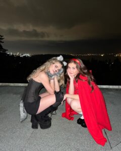 Anna Cathcart Instagram - happy halloweekend from little red and the wolf and officer judy hopps🐺✨🌹🧺🐰🥕