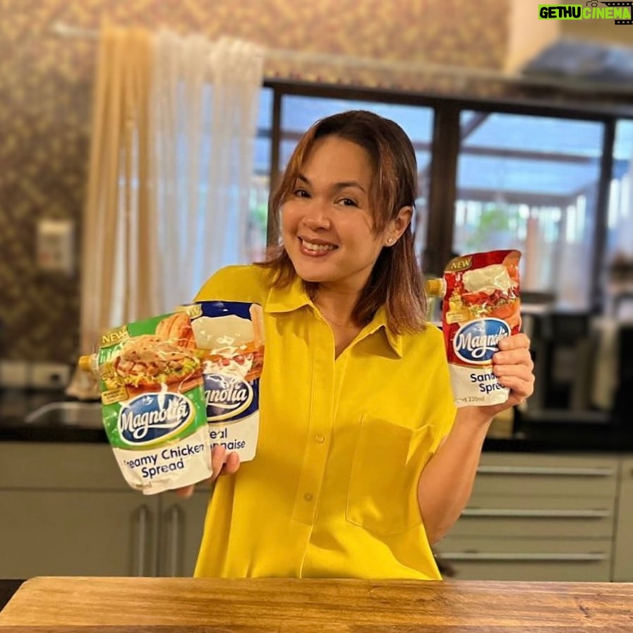 Judy Ann Santos Instagram - We’re spreading the love! Kaya naman mas pinababa pa ang presyo ng favorite nating @magnoliarealmayoph! Save as much as 10 Pesos! Kaya naman you can now prepare more mayo-licous meals para sa buong pamilya!
#TamangTamisAsimSarap