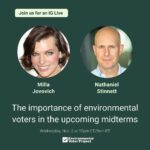 Milla Jovovich Instagram – Join us for an IG Live this Wednesday, 11/2, at 12pm ET with actress @millajovovich! We’ll be talking about the importance of the environmental vote in this year’s midterms as well as the many ways you can get involved in our #GOTV efforts. Tap the Add Reminder button so you don’t miss it!

Alt text: headshots of Milla Jovovich and Nathaniel Stinnett with text that reads Join us for an IG Live! The importance of environmental voters in the upcoming midterms. Wednesday, 11/2, at 12pm ET / 9am PT.

#iglive #actonclimate #climateaction #climatevoter #climatechange