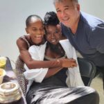 Danai Gurira Instagram - Powerhouse, inspiring, sweetheart and such a warm, beautiful soul (not to mention funny as hell!). What an amazing woman you are, @letitiawright. Happy Birthday to you, a true Queen and my sista for life! 

(Photobomb by the one and only @makeupbytym)