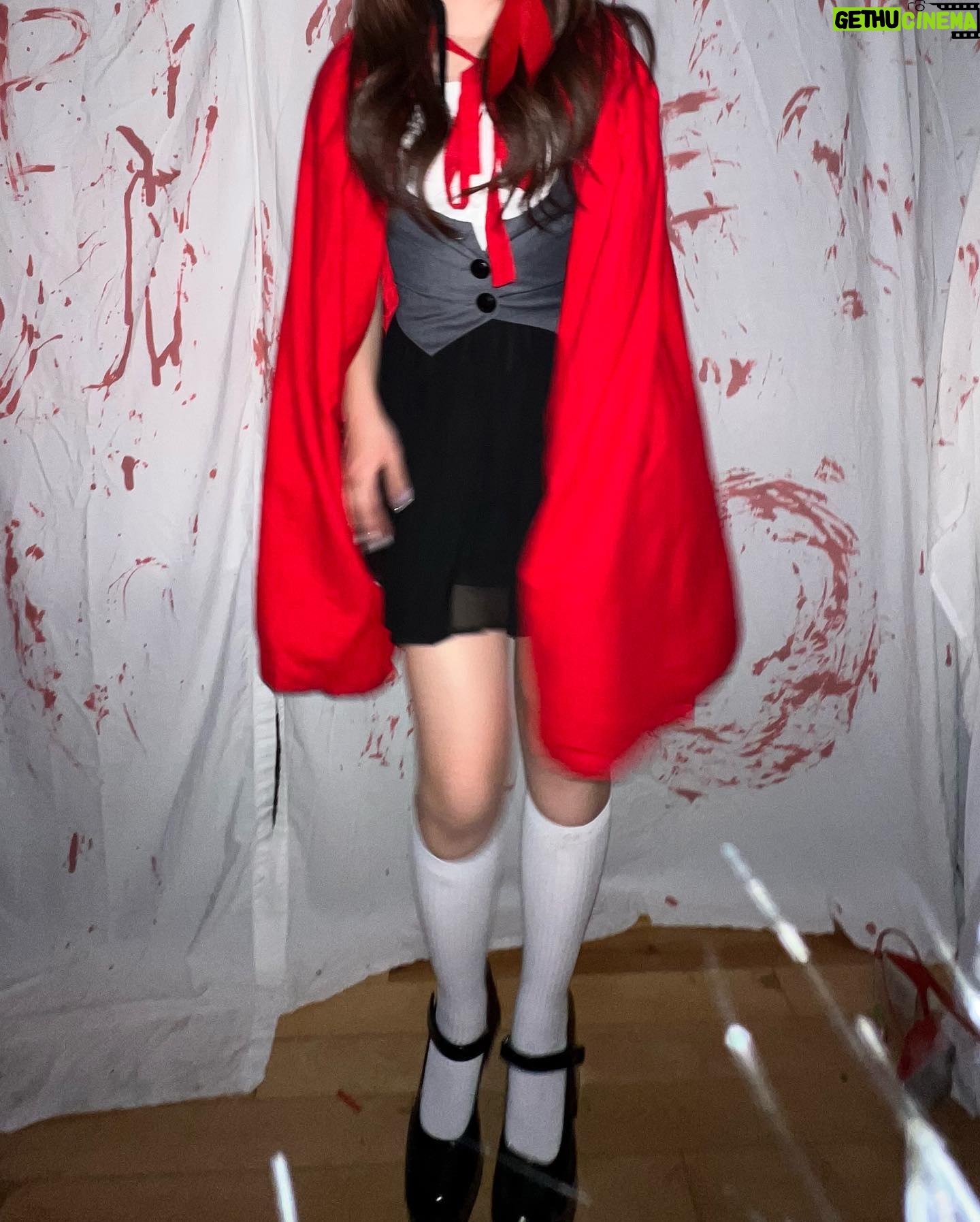 Anna Cathcart Instagram - happy halloweekend from little red and the wolf and officer judy hopps🐺✨🌹🧺🐰🥕