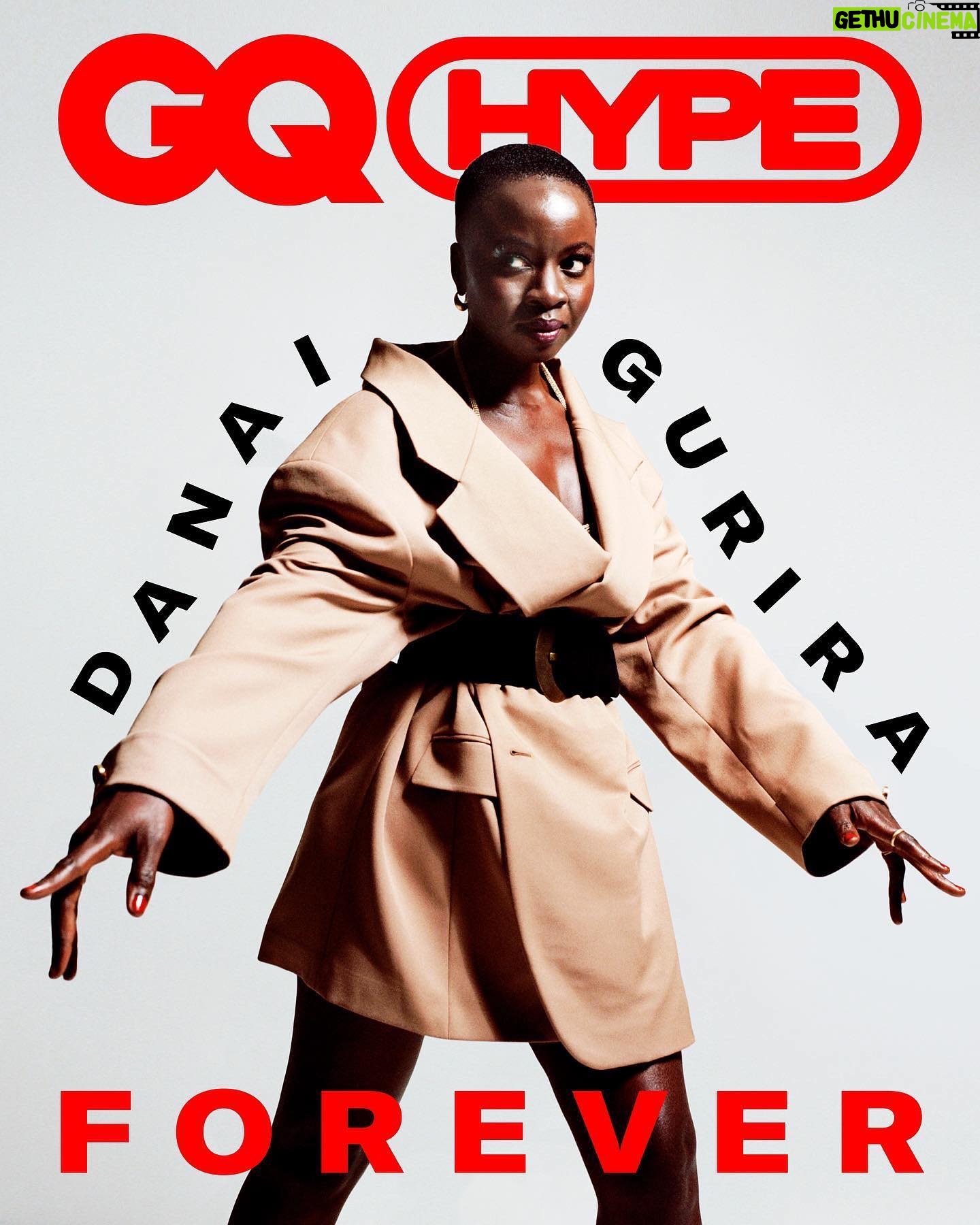 Danai Gurira Instagram - “The idea that a woman is not supposed to express ferocity is something that I’ve always rejected.”
Thank you @britishgq for inviting me to grace the cover of #GQHype and share my journey of finding my passion in action roles and my drive to tell more African stories. #linkinbio
