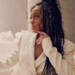 Priah Ferguson Instagram - Thank you @sagaftra. I enjoyed reconnecting with my cast family to chat about @strangerthingstv 🤍

Photographer: @theallygreen 
Braids: @hairbymiing 
Braid style: @milesjeffrieshair
Mua: @danadelaney
Nails: @chuenails 
Since it was low key, I dressed myself lol.