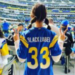 Ella McKenzie Instagram - Such a fun day @rams @theguardgg #RamsHouse thank you!!!! 

-always representing @theblacklabel